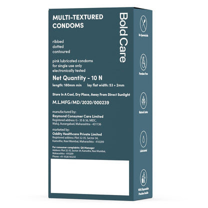 Bold Care Multi-textured Condoms (Pack of 1)