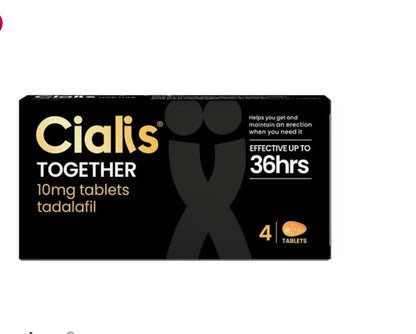 Cialis Together 10mg Tablets - Tadalafil - 4 Tablets