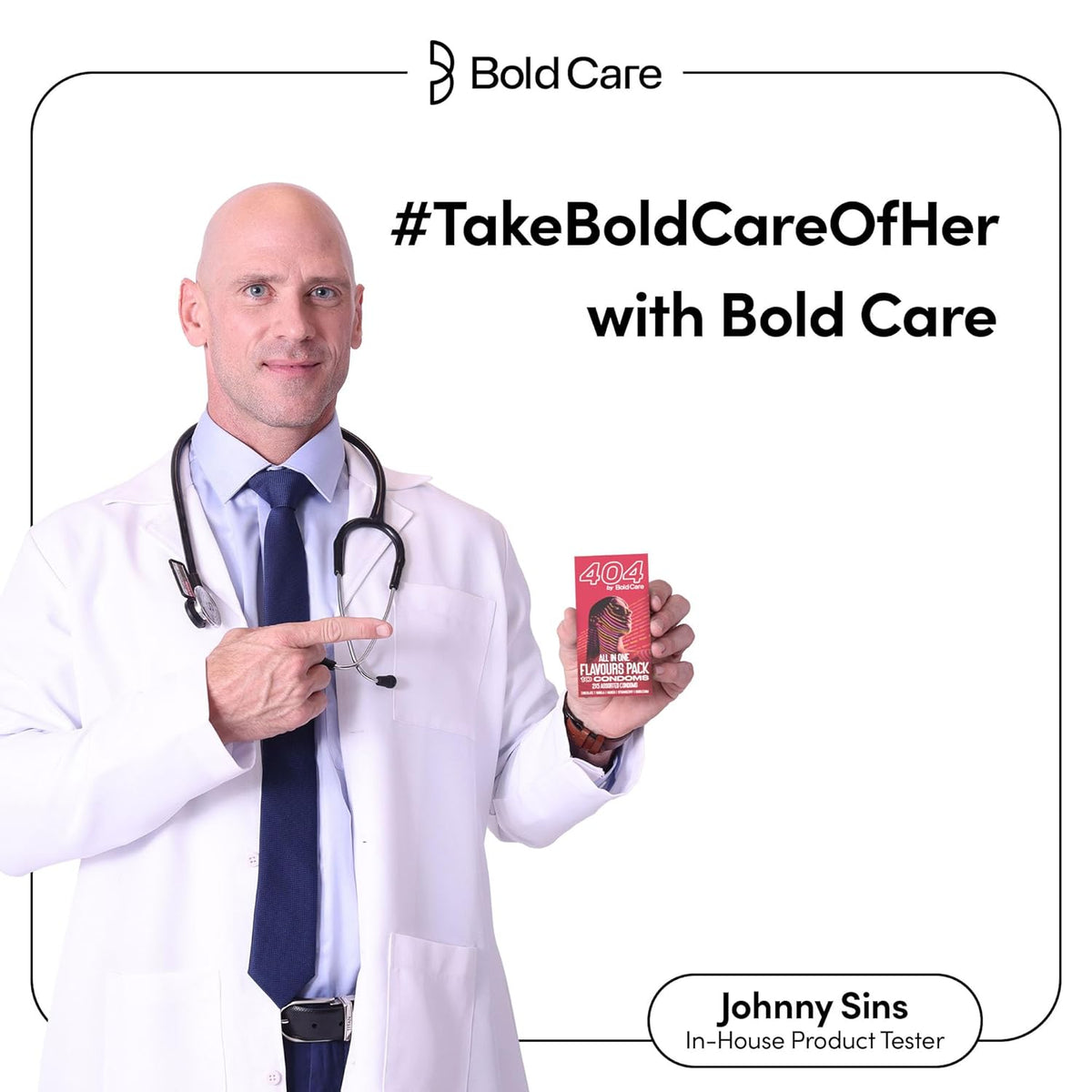 Bold Care 404 All-In-One Multi-Flavour Condoms Pack - 2 x 5 Assorted condoms in each pack - (Pack of 3)