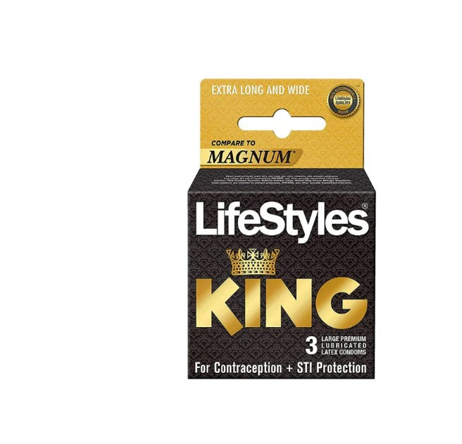 Lifestyle King Condoms pack of 3