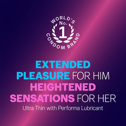 Durex Extra Time Ultra Thin Condom 10 Count