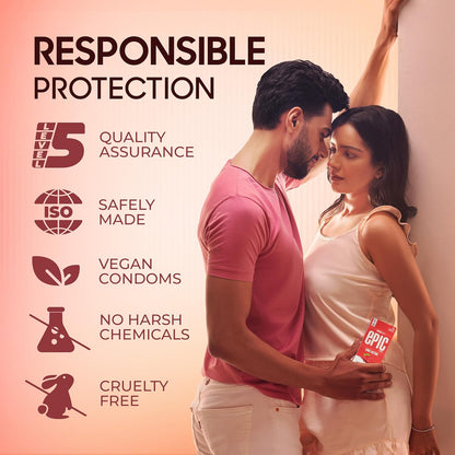 Manforce Epic Pleasure Ultra Thin Condom Long Lasting Pleasure for Both Raspberry Flavour 10 Pcs Manforce Epic Pleasure Ultra Thin Condom Long Lasting Pleasure for Both Raspberry Flavour 10 Pcs