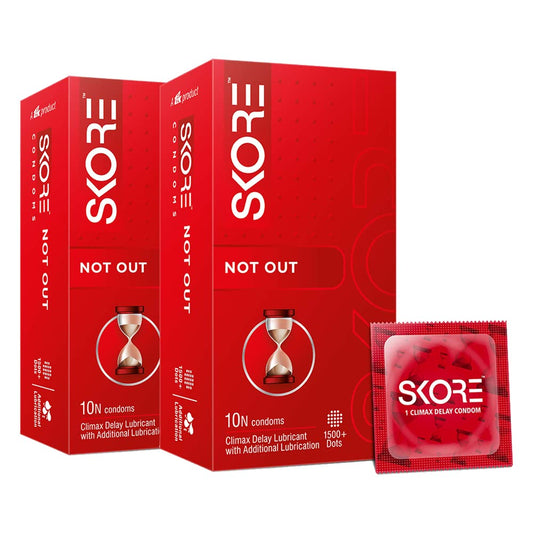 Skore Condoms - 10 Count (Pack Of 2, Not Out)