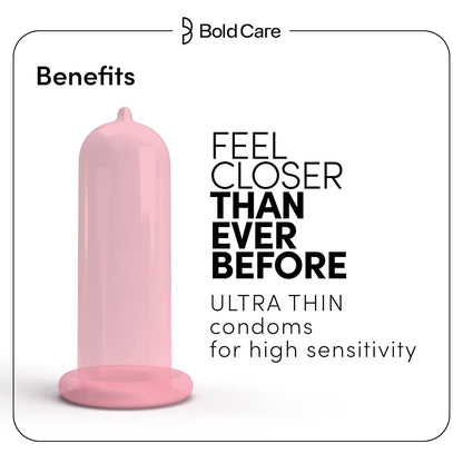 Bold Care 404 All-In-One Multi-Flavour Condoms Pack - 2 x 5 Assorted condoms in each pack - (Pack of 3)