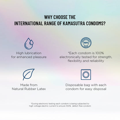 KamaSutra SkinFEEL Thinnest Condom for Men Skin to Skin Sensation Combo Pack of 10