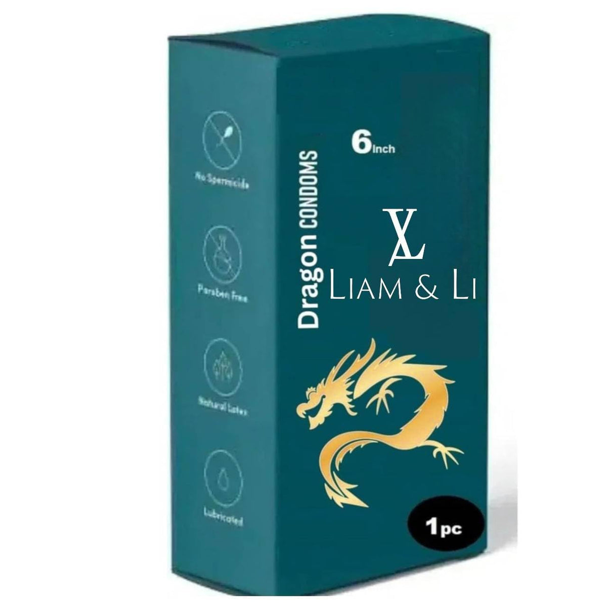 LIAM & LI Dragon Condom 6-Inch – Regal Design, Smooth Texture, and Elevated Experience by Scenturs