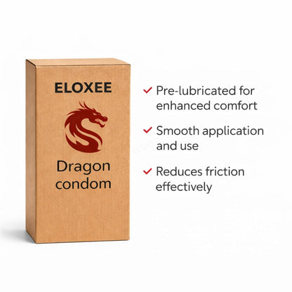 Premium Size Silicone Dragon Condom for Men 6 Inch – Big Size Textured Condom – Skin-Friendly Silicone – Comfortable Fit – Single Piece Personal Protection