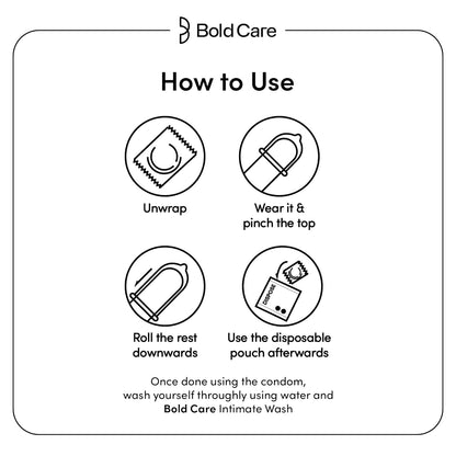 Bold Care Mutual Pleasure Dotted (576 Dots), Ribbed & D-LAY Condoms (Pack of 10) Ultra thin with benzocaine & menthol lubrication 60 Microns Comes with Disposable pouch Gold Standard Latex